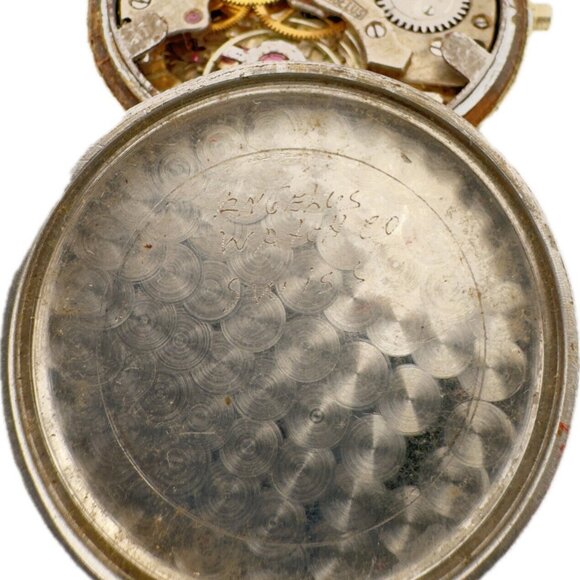 Vintage Angelus Oversized Military Style 17 Jewel Men Mechanical Wristwatch 216 - Picture 4 of 6